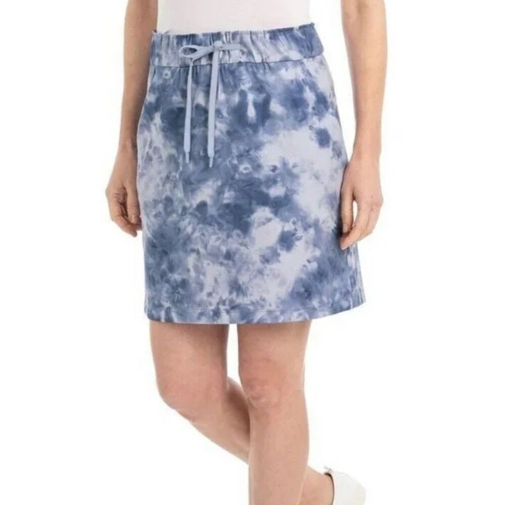Hilary Radley Pull-on Golf Athletic Skirt M Purple Periwinkle Marbled Athleisure